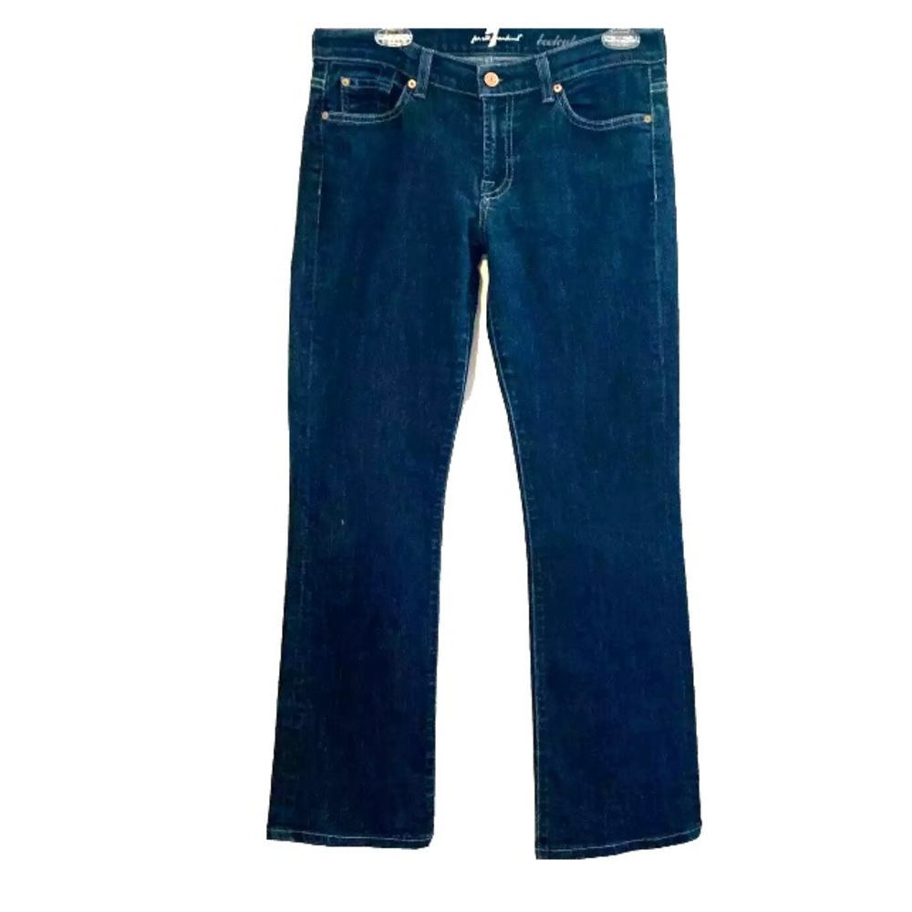 7 for all man kind bootcut 29  blue dark wash Jean